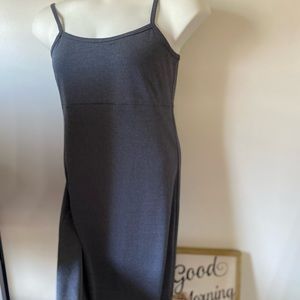 orare women dress midi spaghetti strap casual size Small gray great shape